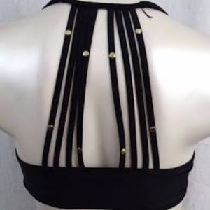 Lane bryant size 44DDD bandeau studded bikini top